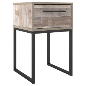 Neilsville - One Drawer Night Stand - Vinyl-Wrapped - Whitewash