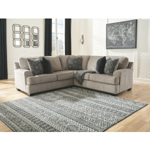 Bovarian - Right Arm Facing Sofa with Corner Wedge 2 Pc Sectional - Stone