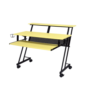 Suitor - Music Recording Studio Desk - Yellow & Black