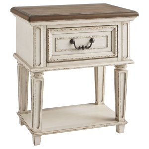 Realyn - One Drawer Night Stand - Chipped White