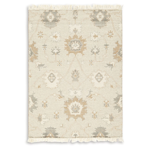 Calkin - 5' x 7' Rug - Linen / Gray / Caramel