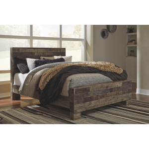 Derekson - Queen Panel Bed - Multi Gray
