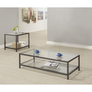 Trini - 2 Piece Coffee And End Table Set - Black