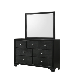 Micah - Dresser & Mirror - Black