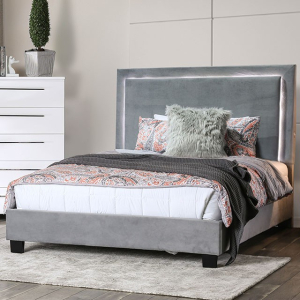 Erglow E.King Bed, Gray