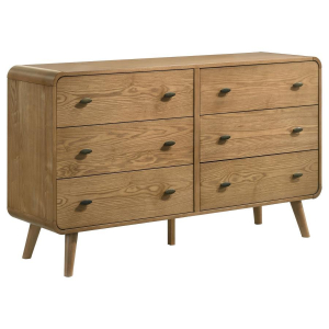 Robyn - 6-Drawer Bedroom Dresser - Light Ash