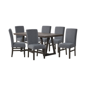 High Line - Dining Table & 6 Chairs - Gray