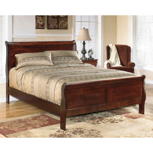 Alisdair - California King Sleigh Bed - Dark Brown