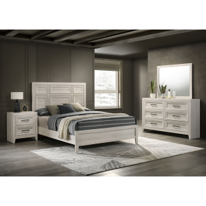 Lorraine - Queen 4 Piece Bedroom Set - Antique White