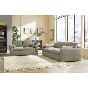 Dramatic - 2 Pc. - Sofa, Loveseat - Granite