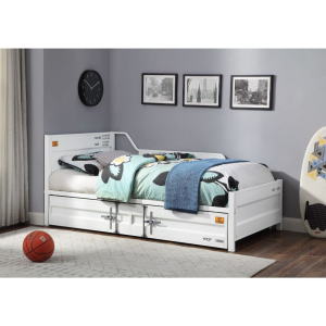 Cargo - Twin Daybed With Trundle - White