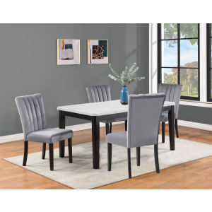 Pascal - 5 Piece Dining Room Set - White