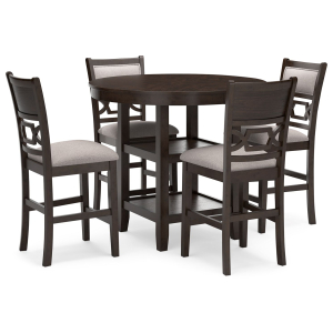 Langwest - Dining Room Counter Table Set (Set of 5) - Brown