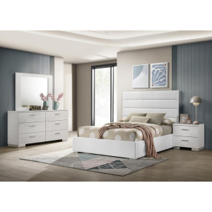 Felicity - 4 Piece Twin Bedroom Set - White High Gloss