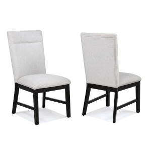 Sebastian - Side Chair (Set of 2) - Black / Gray