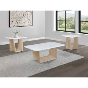 Adea - 3 Piece Cocktail Set Base - White Oak