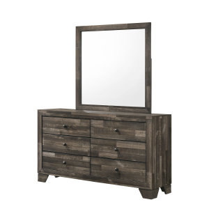 Atticus - Dresser & Mirror - Gray