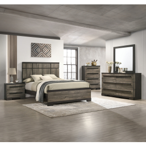 Remington - King 4 Piece Bedroom Set - Dark Brown