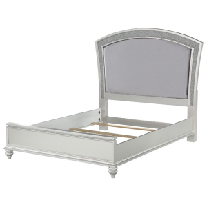 Maverick - Eastern King Bed - Fabric & Platinum