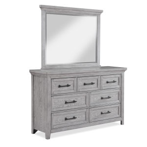 Beckett - Dresser & Mirror - Greige