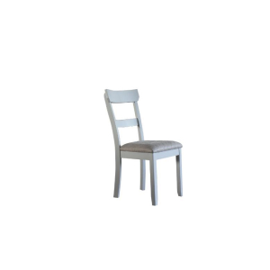 House Marchese - Side Chair (Set of 2) - Two Tone Gray Fabric & Pearl Gray