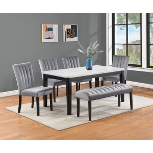 Pascal - 6 Piece Dining Room Set - White