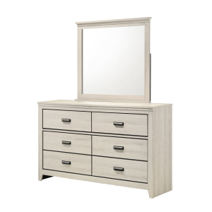 Carter - Dresser & Mirror - White