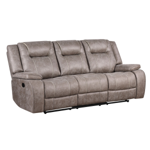 Blake - Manual Glider Reclining Sofa And Two Recliners - Desert Taupe