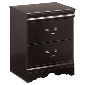 Huey Vineyard - Two Drawer Night Stand - Black