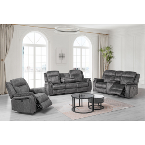 Park City - Power P1 3 Piece Sofa & Loveseat & Recliner - Slate