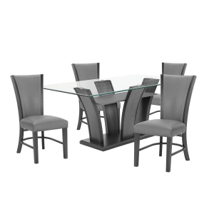 Camelia - 5 Piece Dining Room Set - Gray