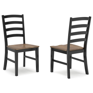 Wildenauer - Dining Room Side Chair (Set of 2) - Brown / Black