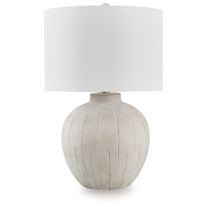 Calbert - Poly Table Lamp - Warm Gray