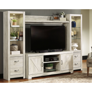 Bellaby - Whitewash - 4 Pc. - Entertainment Center - 63