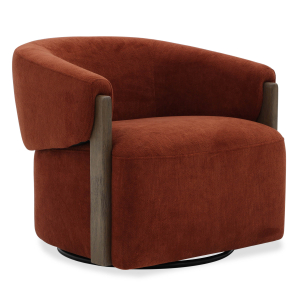 Finley - Swivel Accent Chair - Island Rust