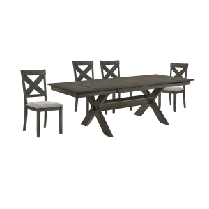 Gulliver - Dining Table & 4 Chairs - Brown
