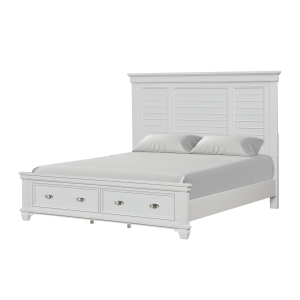 Jamestown - 6/0 California King Bed With Storage - White