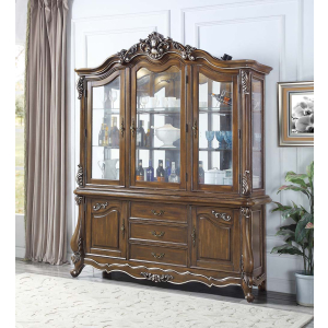 Latisha - Buffet & Hutch - Antique Oak