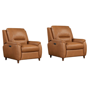 Austin - Power Recliner (Set of 2) - Caramel Cream
