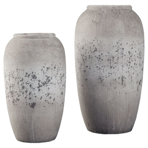 Dimitra - Vase Set (Set of 2) - Brown / Cream