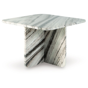 Baretton - 18## Accent Cocktail Table - Black / White / Taupe
