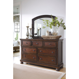 Porter - Dresser, Mirror - Rustic Brown