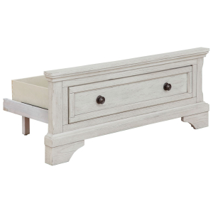 Robbinsdale - Twin Storage Ftbd w/Roll Slats - Antique White