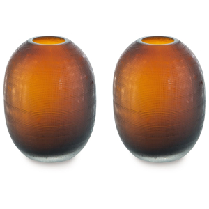 Embersen - Vase (Set of 2) 7.75## - Amber