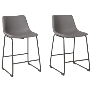 Centiar - Upholstered Barstool (Set of 2) - Gray