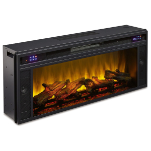 Entertainment Accessories - Fireplace Insert - Rectangular - Black
