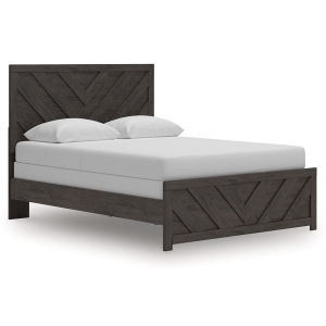 Prendonea - Queen Panel Bed - Charcoal