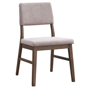 Seda - Corduroy Side Chair (Set of 2) - Dusty Mauve & Walnut