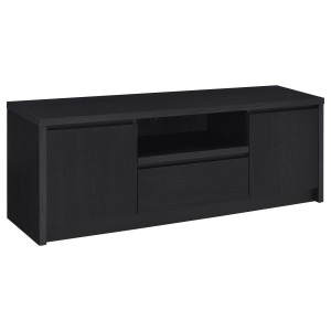 Winfield - 60## 2-Door TV Stand Media Console - Black