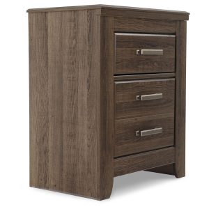 Juararo - Two Drawer Night Stand - Dark Brown